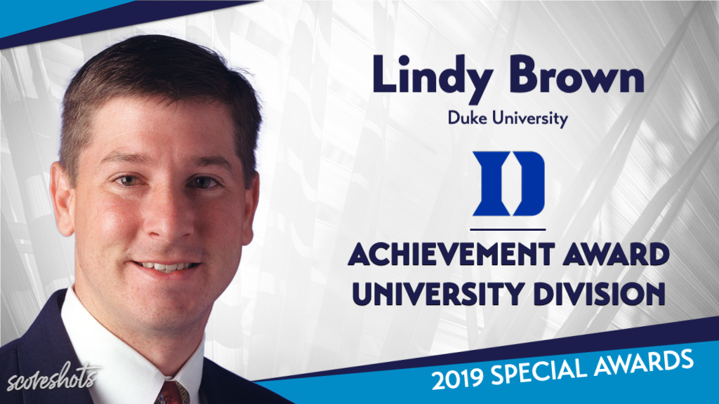 2019 Special Awards Salute: Lindy Brown (Duke), CoSIDA Achievement Award - University Division
